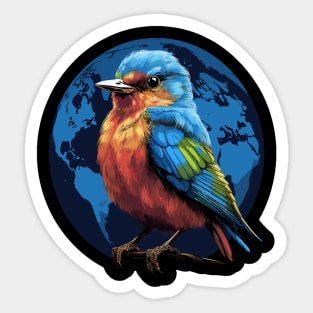 Eastern Bluebird Earth Day Sticker